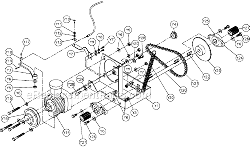 Part Location Diagram of 156309 MK Diamond Roller Chain and Link